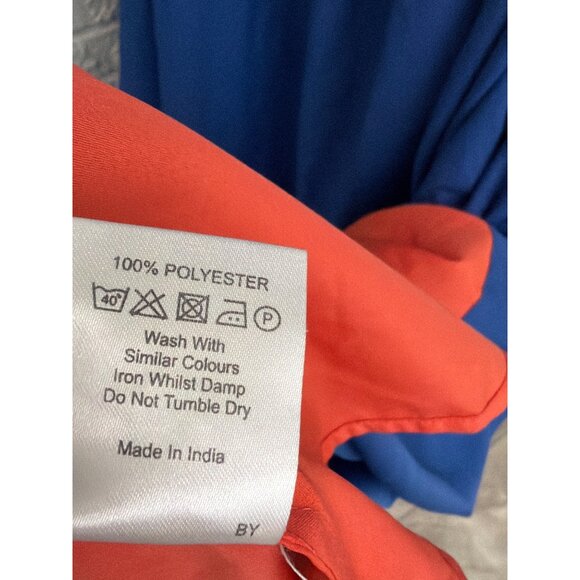 ASOS Women Spaghetti Strap Color Block Maxi Dress Size 16 - Picture 10 of 11